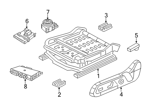 2022 Dodge Charger Tracks & Components Diagram 1