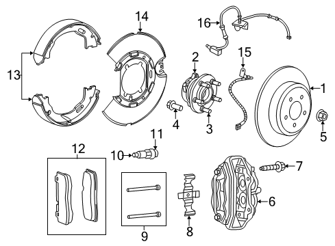 2022 Dodge Charger Rear Brakes Diagram 1