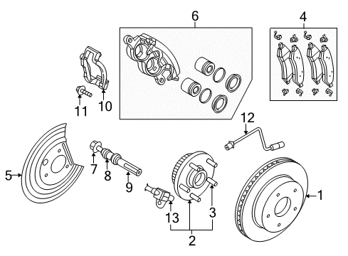 2017 Ram 1500 SENSOR-ANTI-LOCK BRAKES Diagram for 68170065AG