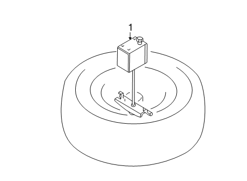 Bracket Pkg-Spare Tire Diagram for MR210699