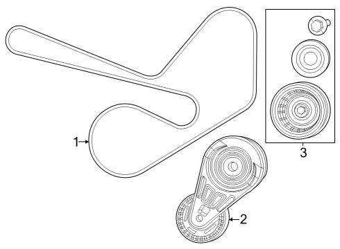 2024 Jeep Wrangler Belts & Pulleys Diagram 2