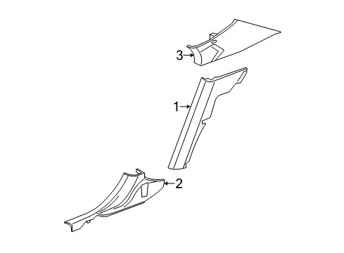 2022 Dodge Charger Interior Trim - Quarter Panels Diagram
