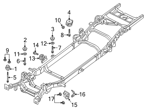 2024 Ram 1500 Frame & Components Diagram 1