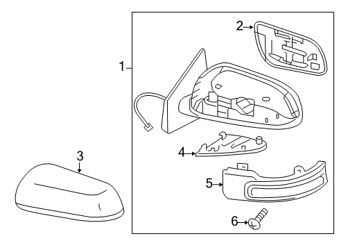 Mirror-Door Diagram for 7632B327