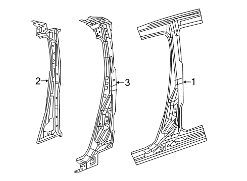 2022 Ram ProMaster City Center Pillar Diagram