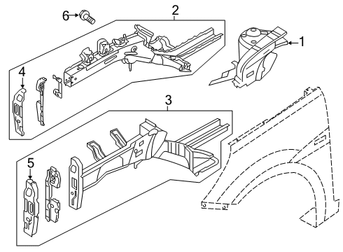 Assembly-Front S-Assembly-Front Side RH Diagram for 646061R300