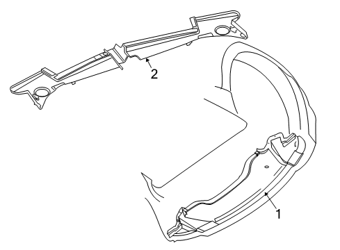 2022 Dodge Challenger Splash Shields Diagram