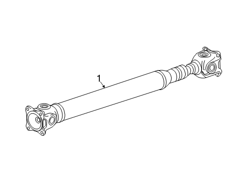 2021 Dodge Charger Drive Shaft - Front Diagram