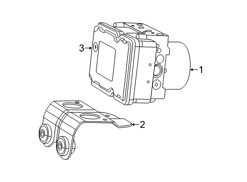 2023 Jeep Cherokee ABS Components Diagram