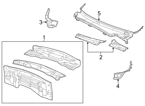 2023 Dodge Durango Cowl Diagram