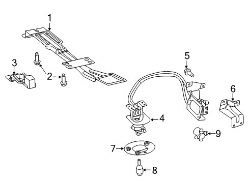 2022 Ram ProMaster 2500 Spare Tire Carrier Diagram 2