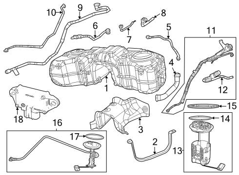2023 Jeep Grand Cherokee MODULE-AUXILIARY LEVEL UNIT Diagram for 68541370AD