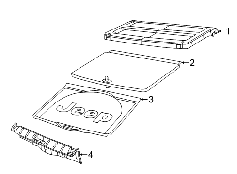2022 Jeep Renegade Interior Trim - Rear Body Diagram