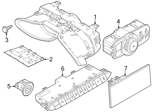 2023 Dodge Hornet SWITCH-STEERING COLUMN Diagram for 7QH33LXHAA