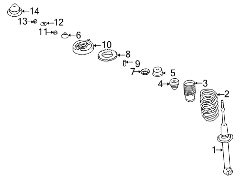 ABSORBER-Suspension Diagram for MR403145