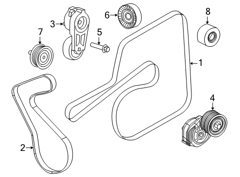 2021 Dodge Challenger Belts & Pulleys Diagram 2