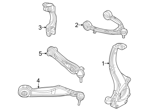 2024 Jeep Grand Cherokee L Front Suspension Components Diagram 2