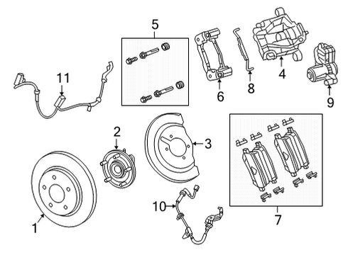 2022 Chrysler Voyager Brake Components Diagram 3