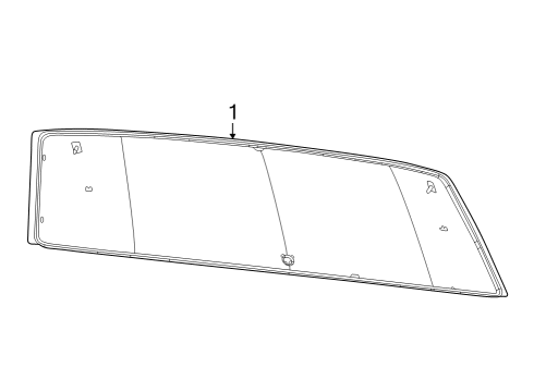 2022 Jeep Grand Cherokee Glass - Lift Gate Diagram