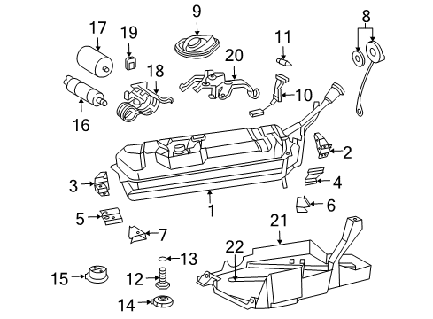 Bracket-Fuel Filter Diagram for 5097617AB
