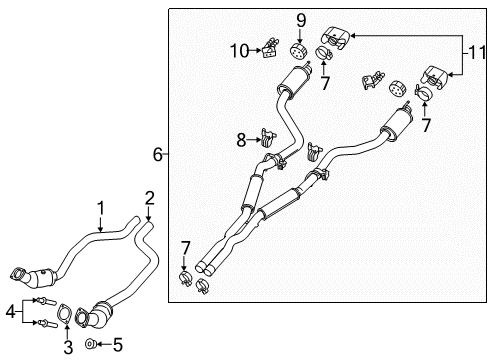 2022 Dodge Challenger Exhaust Components Diagram 4