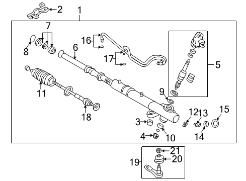 Line-Power Steering Oil Feed Diagram for MR961622