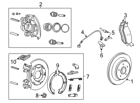 Plate-Disc Brake CALIPER Diagram for 52128415AC