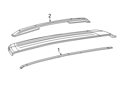 2022 Jeep Renegade Roof & Components, Exterior Trim Diagram 2