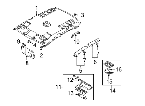 Bulb-Room Lamp Diagram for MB877458