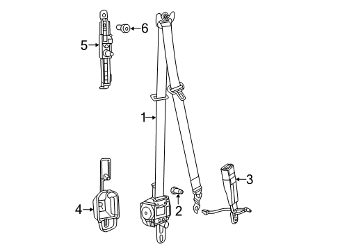 2021 Jeep Grand Cherokee SEAT ASSY-FRONT OUTER Diagram for 6JW981X9AH