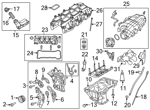 2024 Ram 1500 Engine Parts, Mounts, Cylinder Head & Valves, Camshaft & Timing, Oil Pan, Oil Pump, Crankshaft & Bearings, Pistons, Rings & Bearings, Variable Valve Timing Diagram 1