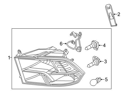 2022 Ram 1500 Classic Headlamps Diagram 2