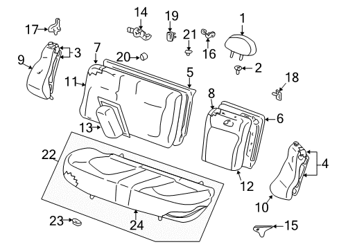 GROMMET &-GROMMET & Spring Assembly-Rear Se Diagram for 8916022000