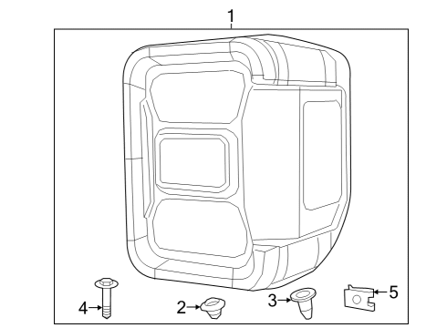 2022 Jeep Gladiator Combination Lamps Diagram 3