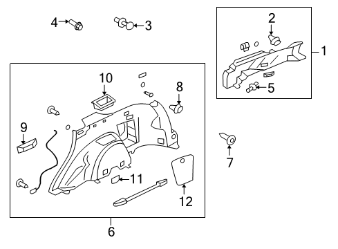 Plug-Quarter Trim Diagram for 7230A168YA