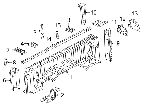 2022 Ram 3500 Front & Side Panels Diagram 2