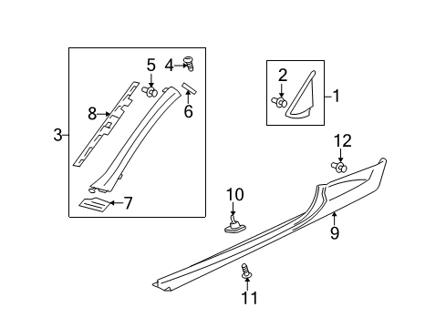 Clip-Side MOULDING Diagram for MN112024