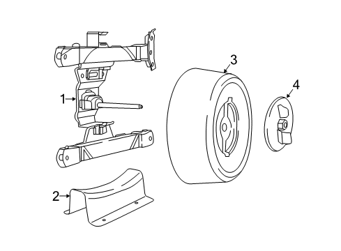 2023 Chrysler Voyager Spare Tire Carrier Diagram
