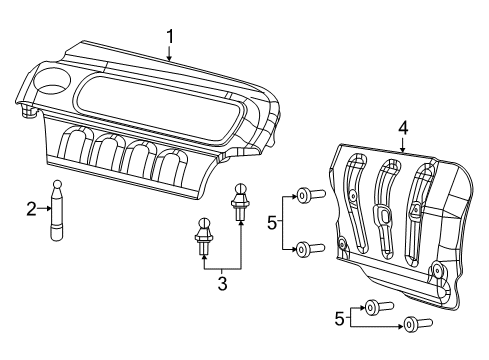 2022 Ram ProMaster City Engine Appearance Cover Diagram
