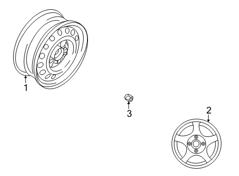 Wheel-Disc Diagram for MR777803