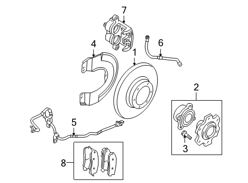 Sensor-Front Abs Diagram for MR569148