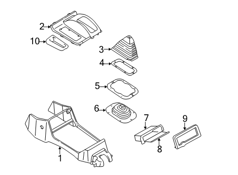 Console-Floor Diagram for MR606405
