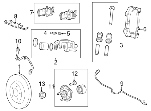 2022 Jeep Grand Cherokee Brake Components Diagram 3