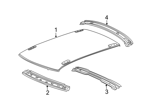 2022 Dodge Challenger Roof & Components Diagram
