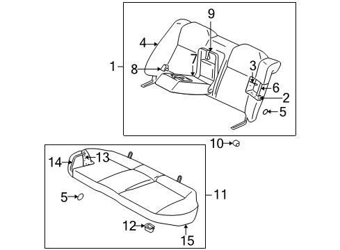 GROMMET-Rear Seat Diagram for MR562807