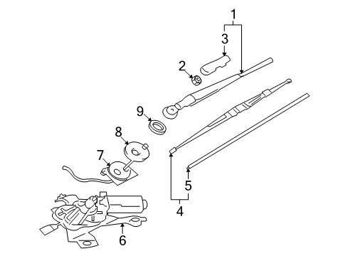 Seal-Rear Window Washer Nozzle Diagram for MR522088