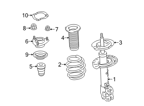 4062 STRUT,FR SUSP,RH 4060A622 | Mitsubishi Parts | PartSouq