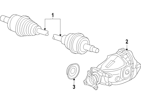 2021 Dodge Charger Rear Axle, Drive Axles, Propeller Shaft Diagram