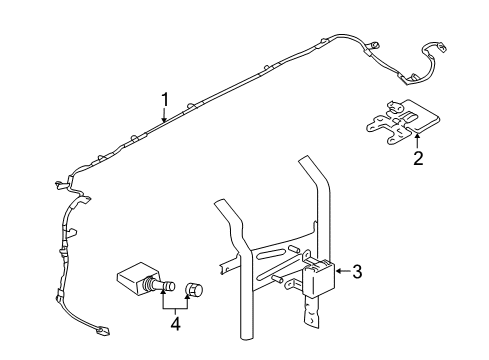 TRANSISTR-Tire Pressure Monitor Diagram for 8670A019