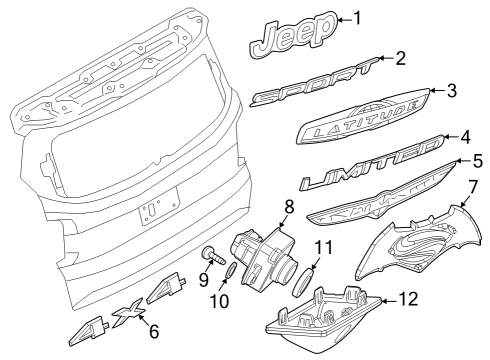 2021 Jeep Renegade Parking Aid Diagram 3